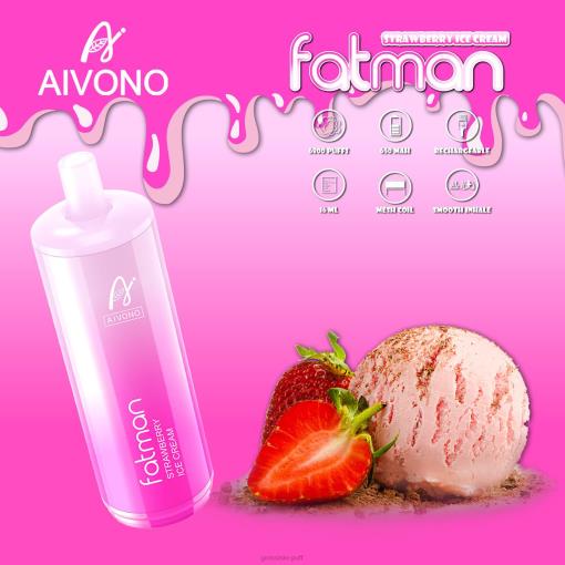 Aivono FATMAN 6800 Strawberry Ice Cream TLF2021