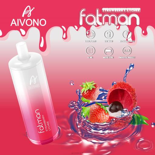 Aivono FATMAN 6800 Strawberry Lychee TLF2023 Aivono FATMAN 6800 Strawberry Lychee TLF2023