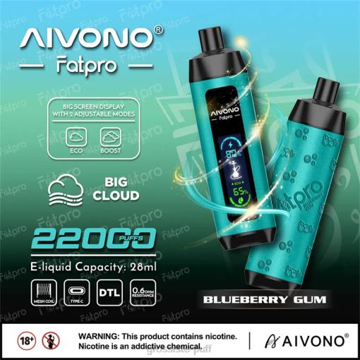 Aivono Fatpro 22000 Blueberry Gum TLF209