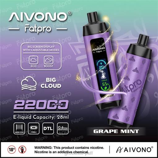 Aivono Fatpro 22000 Grape Mint TLF202