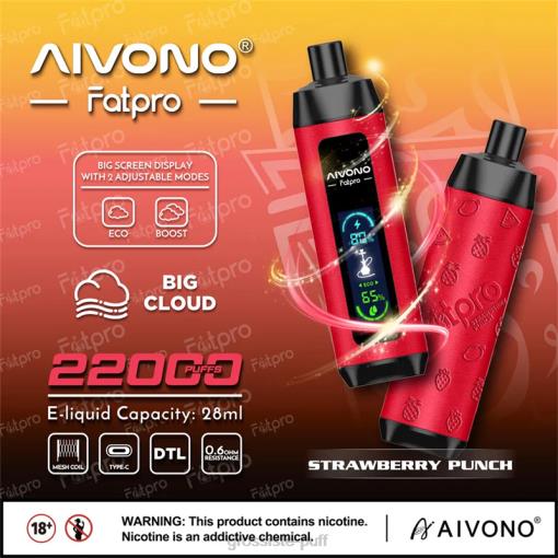 Aivono Fatpro 22000 Strawberry Punch TLF208 Aivono Fatpro 22000 Strawberry Punch TLF208