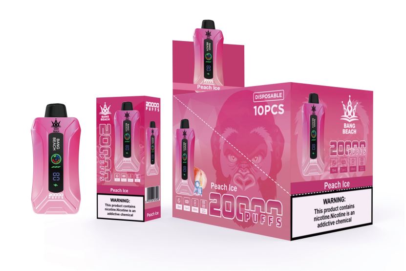 Bang Beach 20000 Puffs Smart Screen Vape Peach Ice L6HJ669