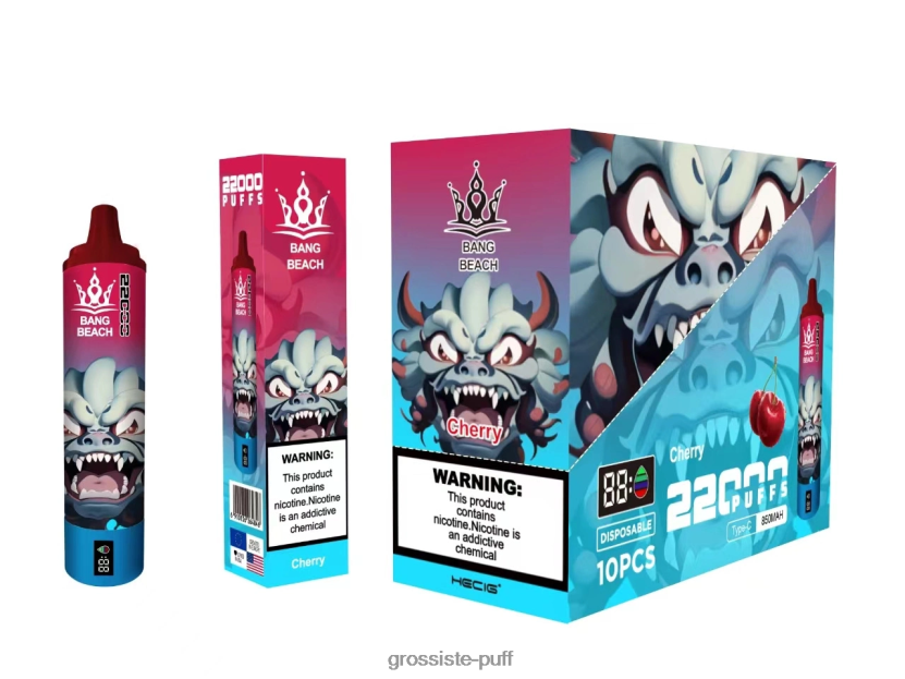 Bang Beach 22000 Puffs Smart Screen Cherry L6HJ6617