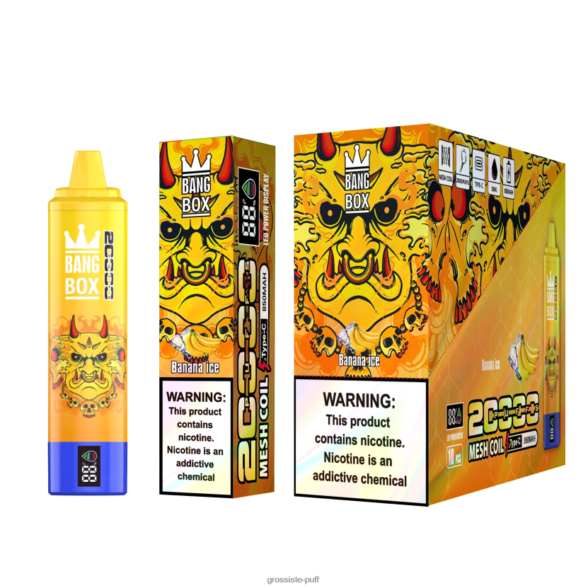 Bang Box 20000 Puffs Smart Screen Banana Ice L6HJ6657