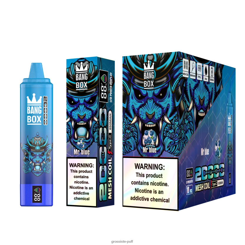 Bang Box 20000 Puffs Smart Screen Mr Blue L6HJ6660