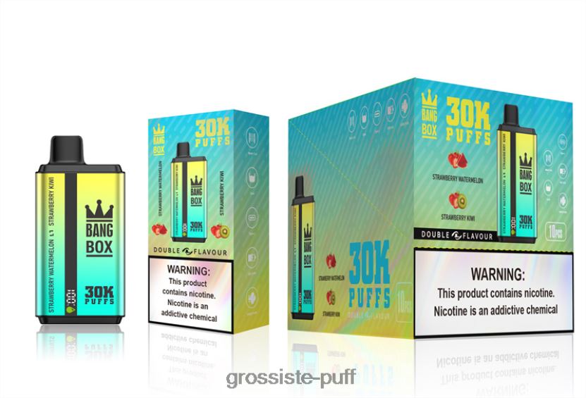 Bang Box 30000 Puffs Dual Flavors Strawberry Watermelon & Strawberry Kiwi L6HJ6664