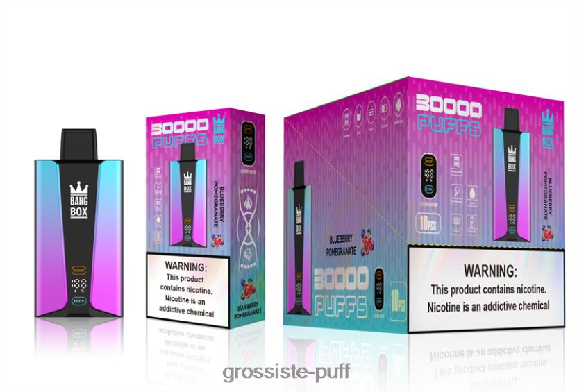 Bang Box 30000 Puffs Smart Screen Blueberry Pomgerante L6HJ6680