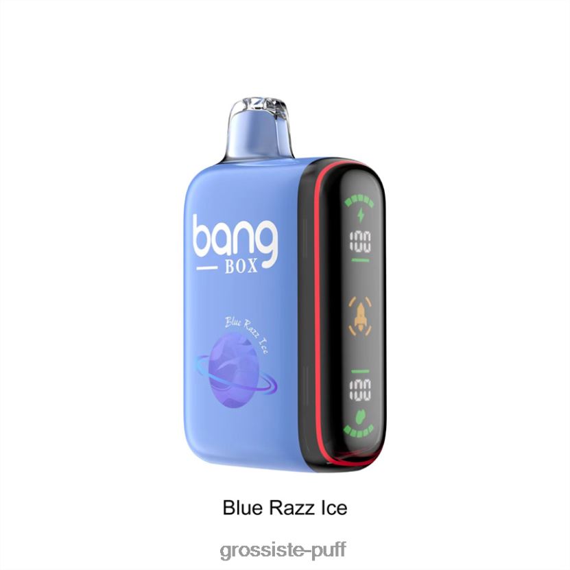 Bang Box 9000-18000 Puffs Intelligent Power Display Blue Razz Ice L6HJ6626