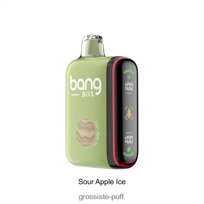 Bang Box 9000-18000 Puffs Intelligent Power Display Sour Apple Ice L6HJ6628