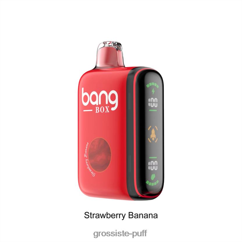 Bang Box 9000-18000 Puffs Intelligent Power Display Strawberry Banana L6HJ6625