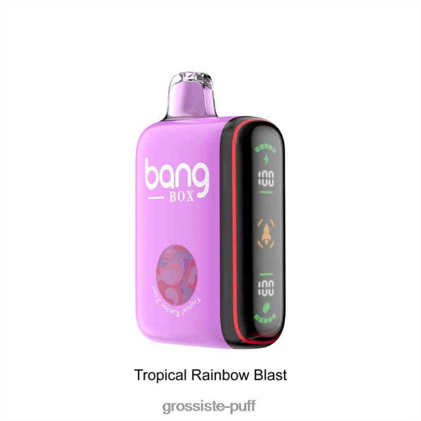 Bang Box 9000-18000 Puffs Intelligent Power Display Tropical Rainbow Blast L6HJ6636