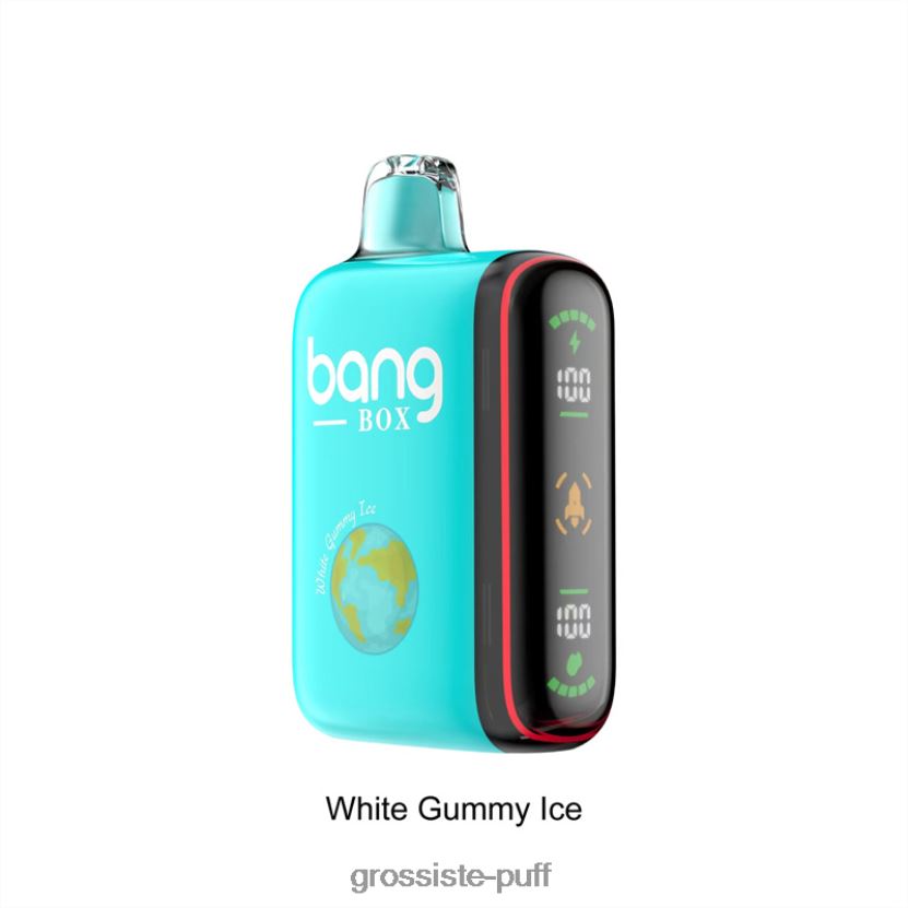 Bang Box 9000-18000 Puffs Intelligent Power Display White Gummy Ice L6HJ6630