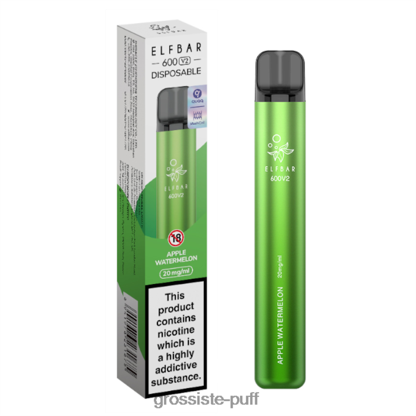 ELFBAR 600V2 20mg Apple Watermelon 0FPL40271 ELFBAR 600V2 20mg Apple Watermelon 0FPL40271