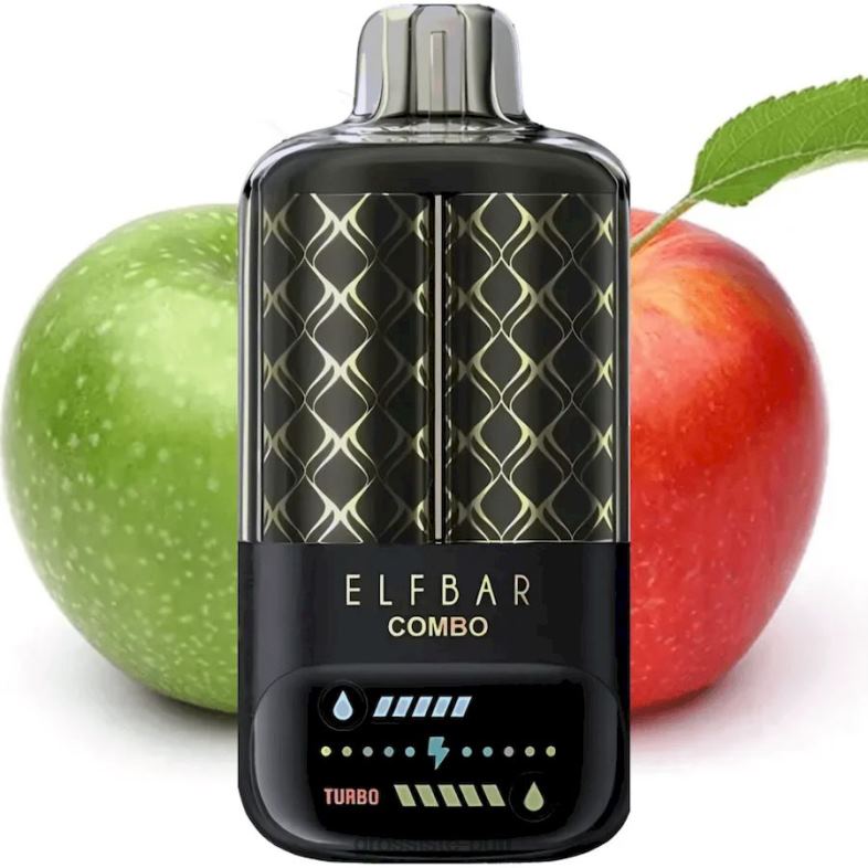 Elf Bar Combo 25000 Green Apple & Double Apple Shisha H6FPR3