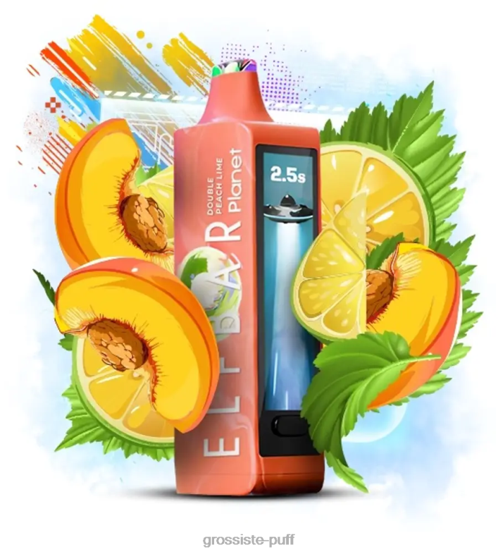 Elf Bar Planet 25000 Double Peach Lime H6FPR31