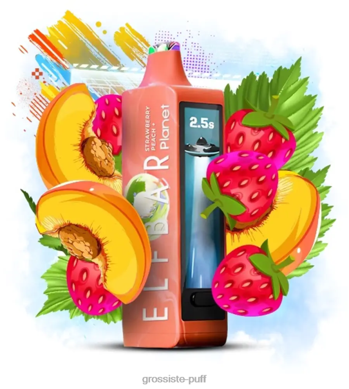 Elf Bar Planet 25000 Strawberry Peach H6FPR28