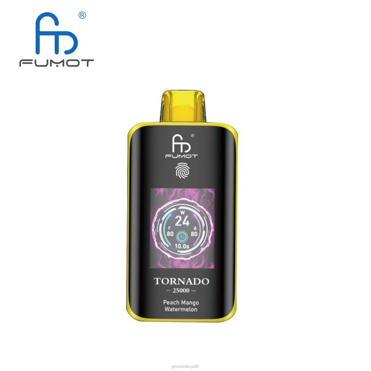 Fumot Tornado 25000 Disposable Vape Peach Mango Watermelon D06T9