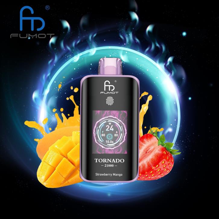 Fumot Tornado 25000 Disposable Vape Strawberry Mango D06T11
