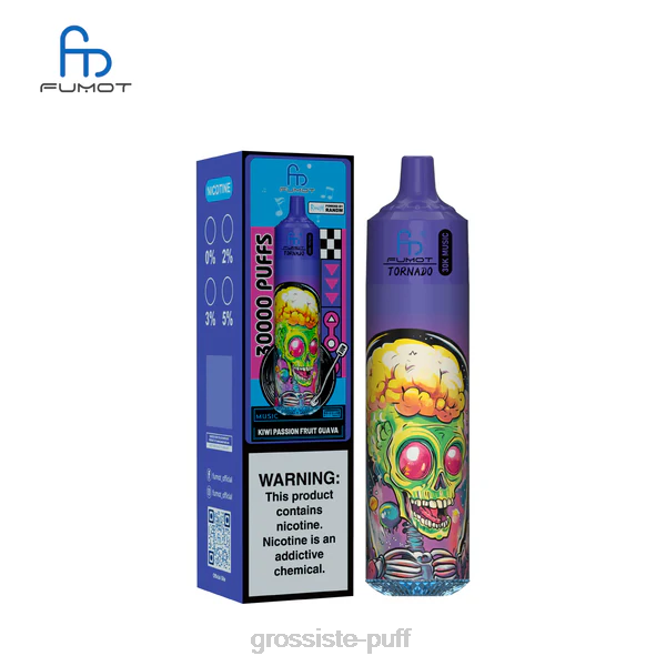 Fumot Tornado 30K Music Kiwi Passion Fruit Guava 424P14