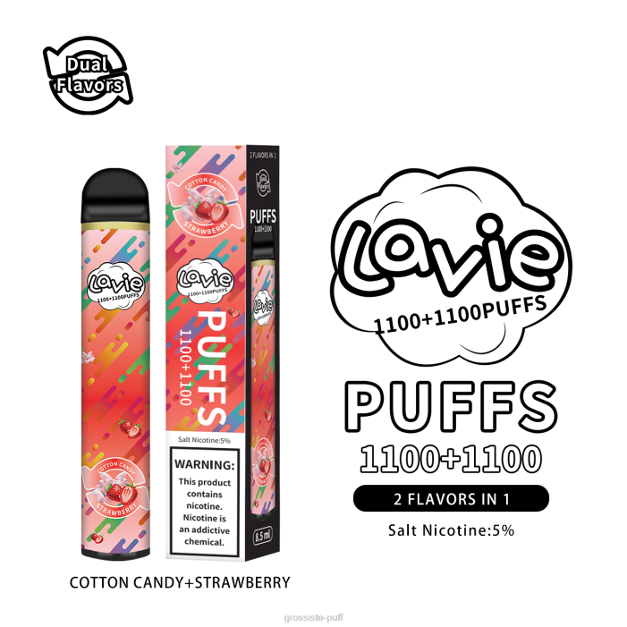 LAVIE BAR Switch 2200 Puffs Cotton Candy/Strawberry 4068293