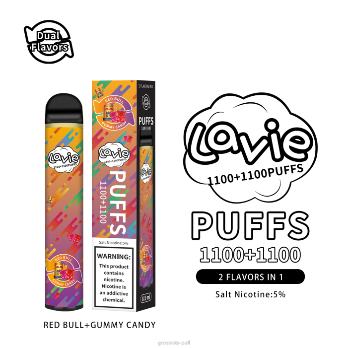 LAVIE BAR Switch 2200 Puffs Red Bull/Gummy Candy 4068299
