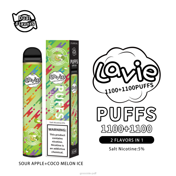LAVIE BAR Switch 2200 Puffs Sour Apple/Coco Melon Ice 4068297