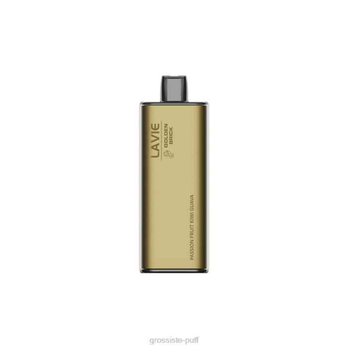 LAVIE GOLDEN BRICK 10000 Puffs Passion Fruit Kiwi Guava 406863