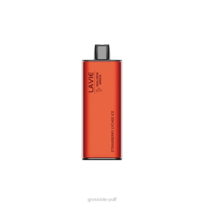 LAVIE GOLDEN BRICK 10000 Puffs Strawberry Lychee Ice 406867
