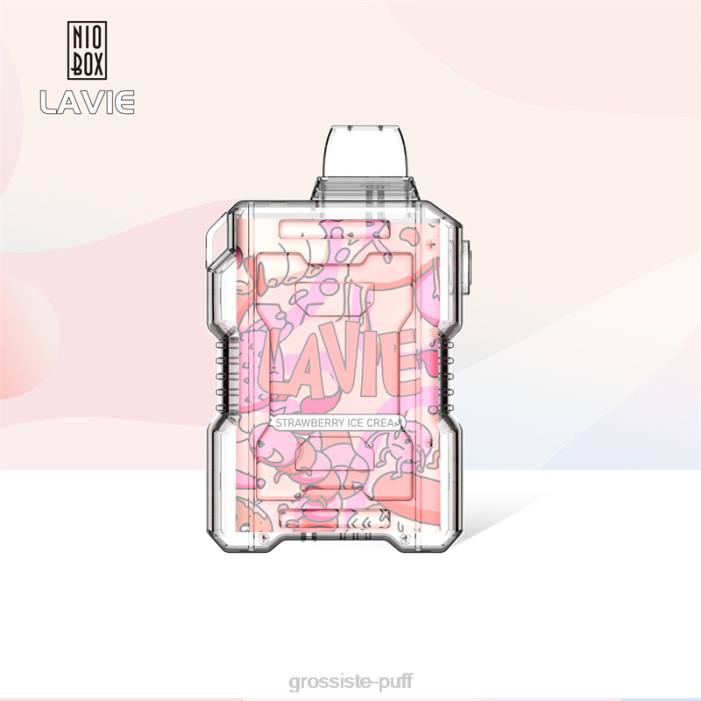 LAVIE NIO BOX 9000 Puffs Strawberry Ice Cream 4068196