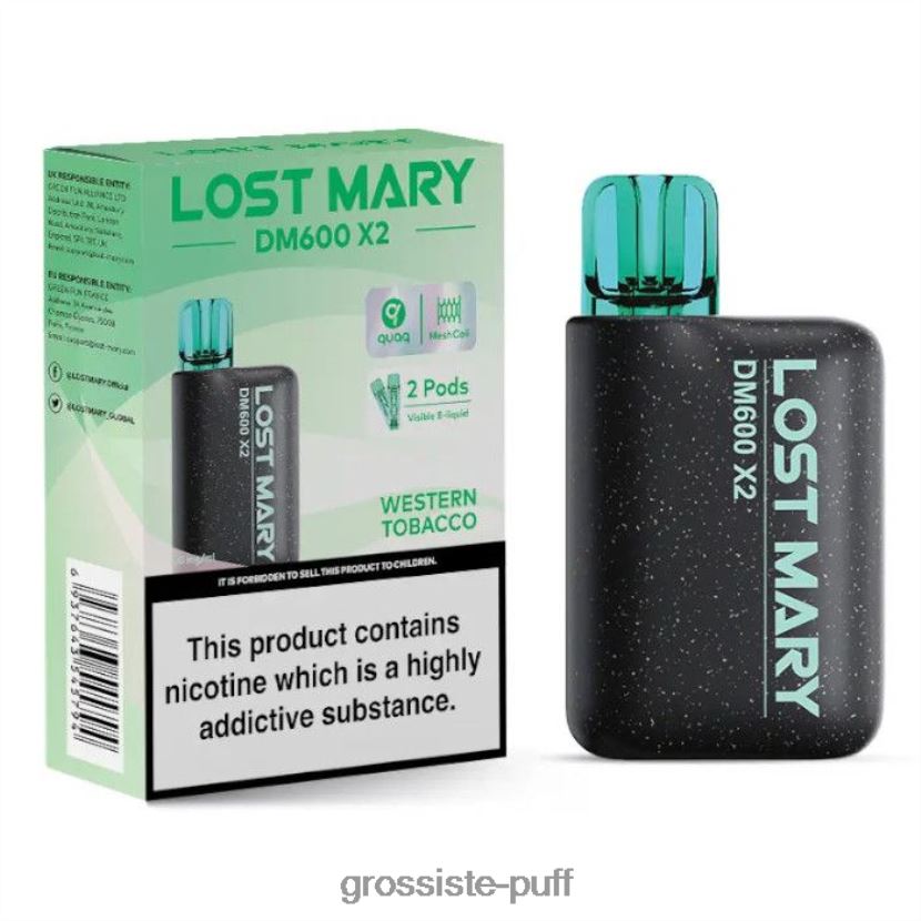 LOST MARY DM600 X2 Western Tobacco 0FPL40483 LOST MARY DM600 X2 Western Tobacco 0FPL40483
