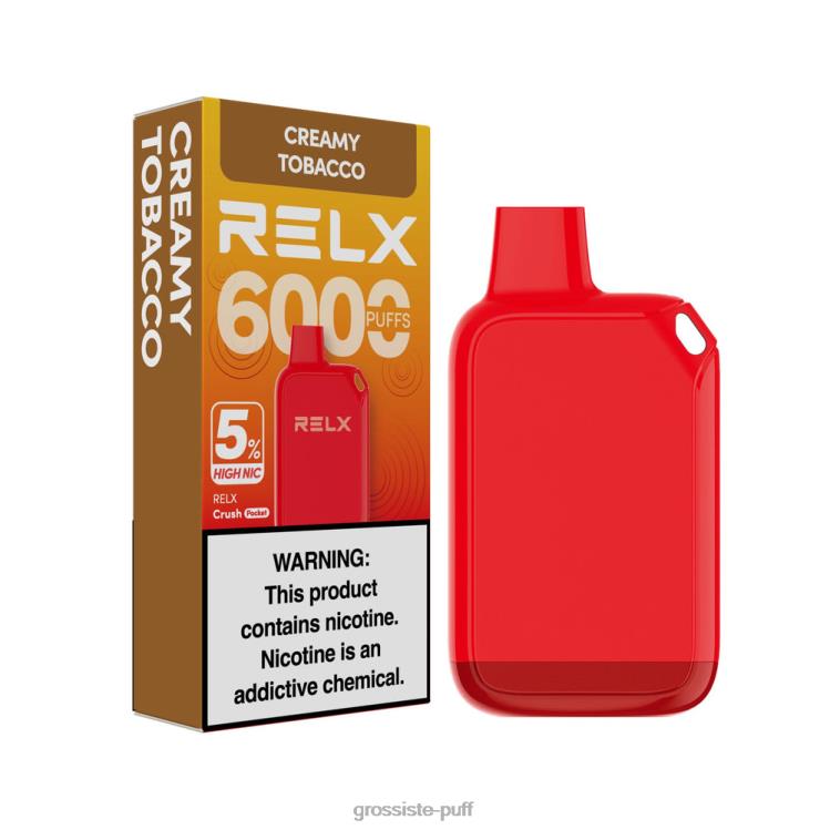 RELX Crush Pocket 6000 5% High Nic Creamy Tobacco 0BT8428