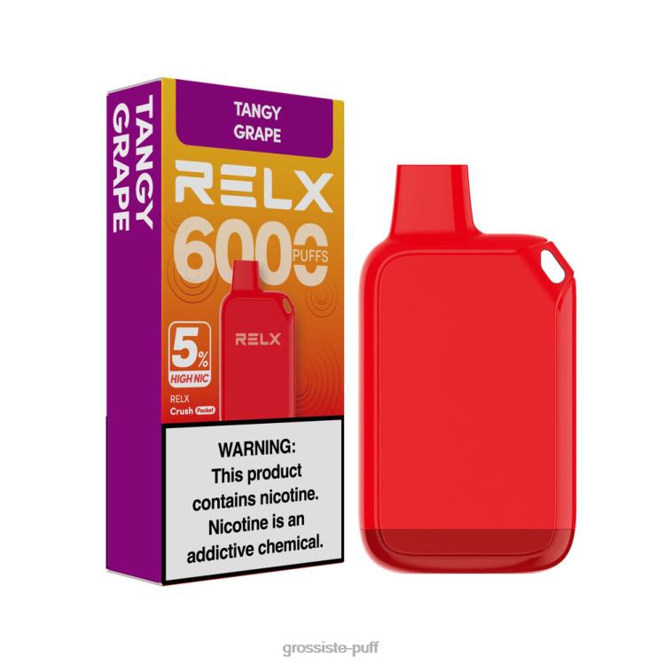 RELX Crush Pocket 6000 5% High Nic Tangy Grape 0BT8427