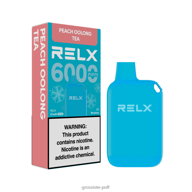 RELX Crush Pocket 6000 Icy Peach Oolong Tea 0BT8410