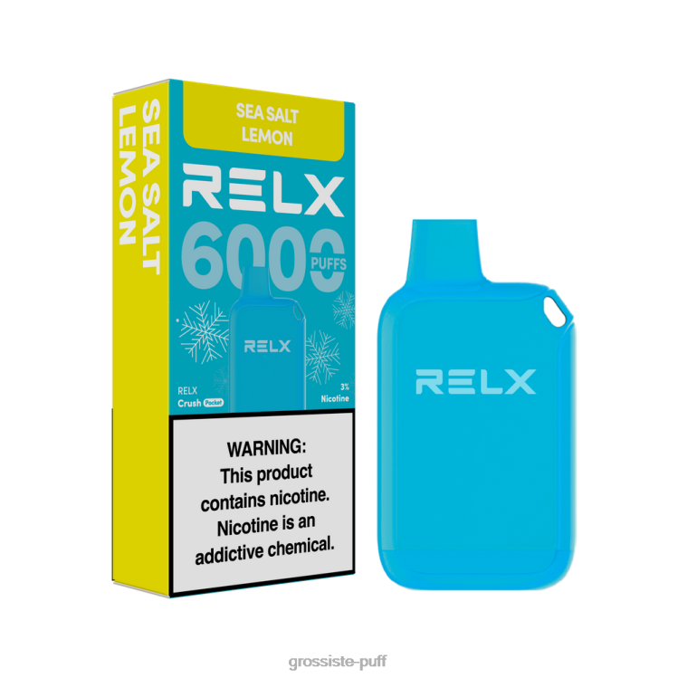 RELX Crush Pocket 6000 Icy Sea Salt Lemon 0BT8411