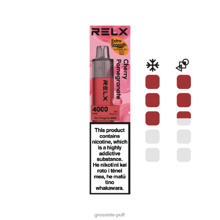 RELX MagicGo 4000 Disposable Vape Cherry Pomegranate 0BT848