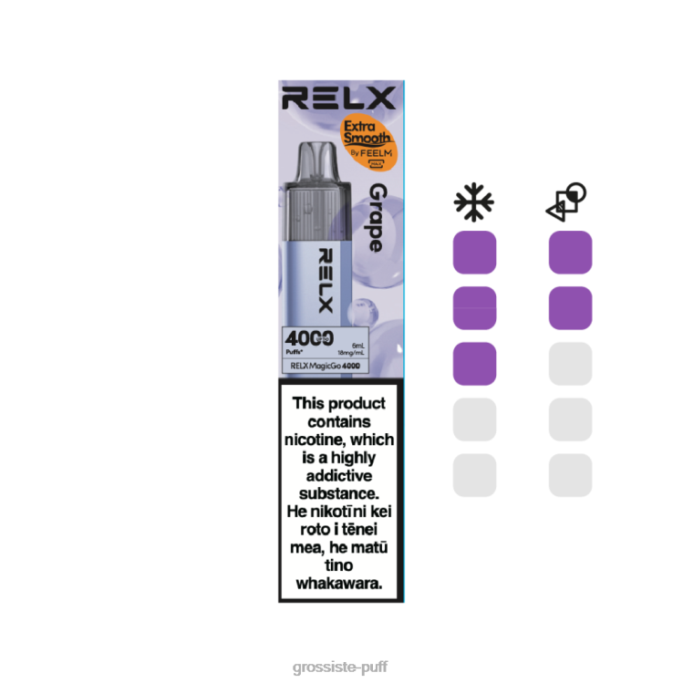 RELX MagicGo 4000 Disposable Vape Grape 0BT846