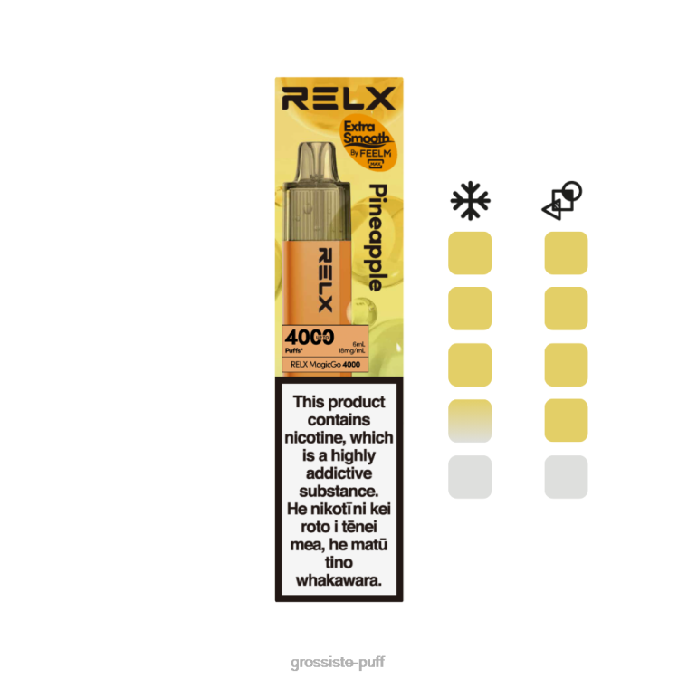 RELX MagicGo 4000 Disposable Vape Pineapple 0BT841