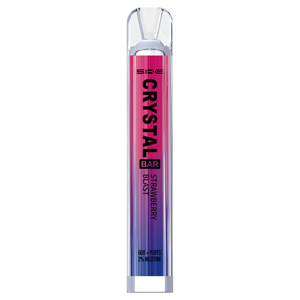 SKE Crystal Bar Disposable Vape 600 Puffs Strawberry Blast 0FPL40263 SKE Crystal Bar Disposable Vape 600 Puffs Strawberry Blast 0FPL40263