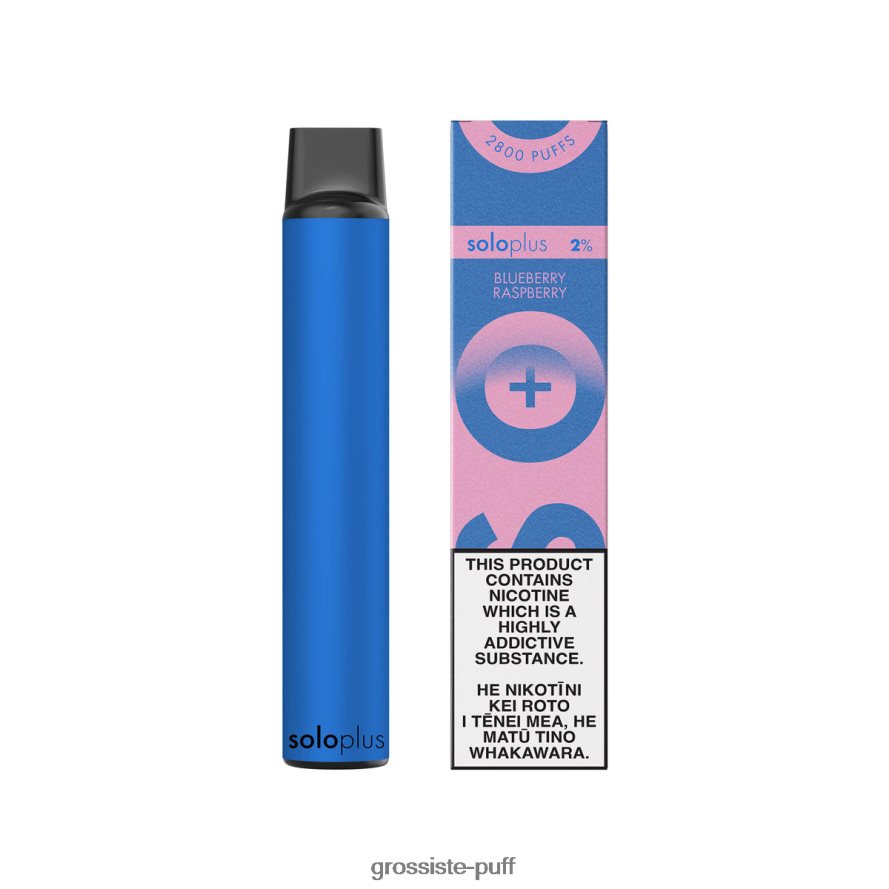 Solo Plus Disposable Vape Paradise Collection Blueberry Raspberry V40FZJ39