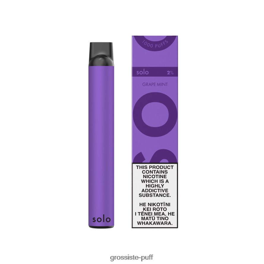 Solo Disposable Vape Grape Mint V40FZJ7