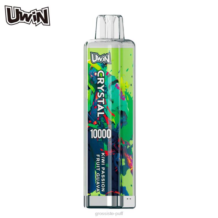 UWIN CRYSTAL 10000 DISPOSABLE VAPE Kiwi Passion Fruit Guava 24ZT8