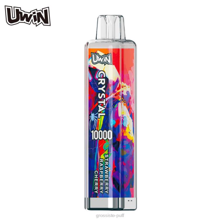 UWIN CRYSTAL 10000 DISPOSABLE VAPE Strawberry Raspberry Cherry 24ZT7