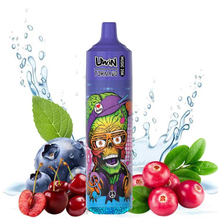 UWIN CRYSTAL 35K DISPOSABLE VAPE Blueberry Cherry Cranberry 24ZT26