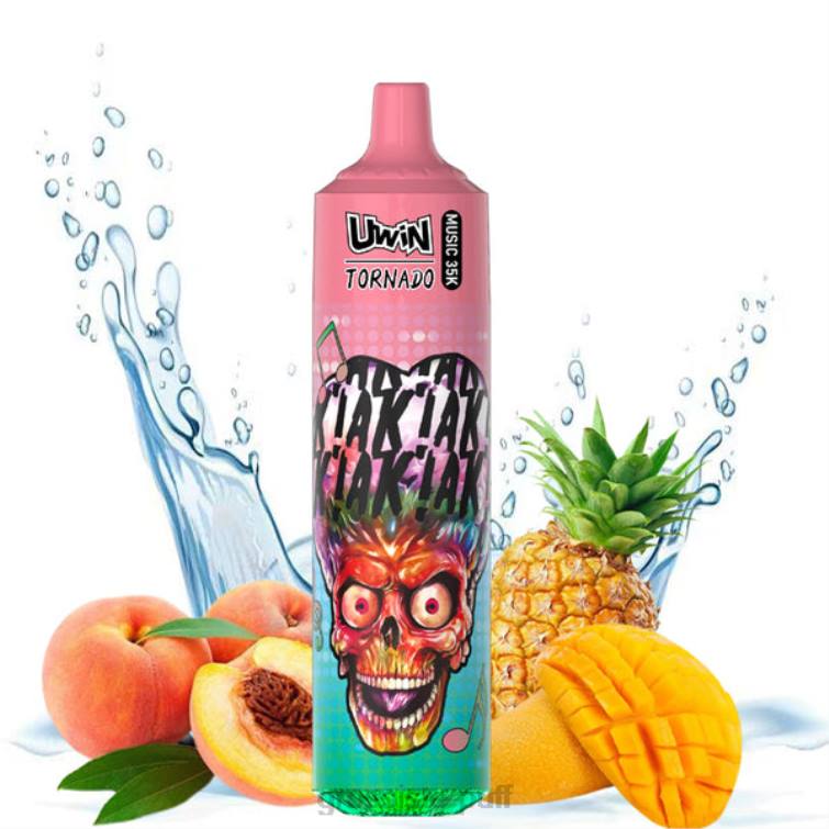 UWIN CRYSTAL 35K DISPOSABLE VAPE Peach Mango Pineapple 24ZT25