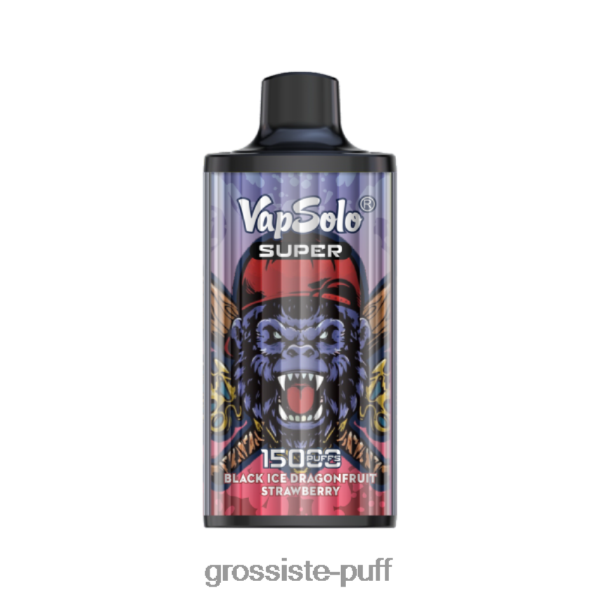 Vapsolo SUPER Disposable Vape Black Ice Drangofruit Strawberry Z06422107