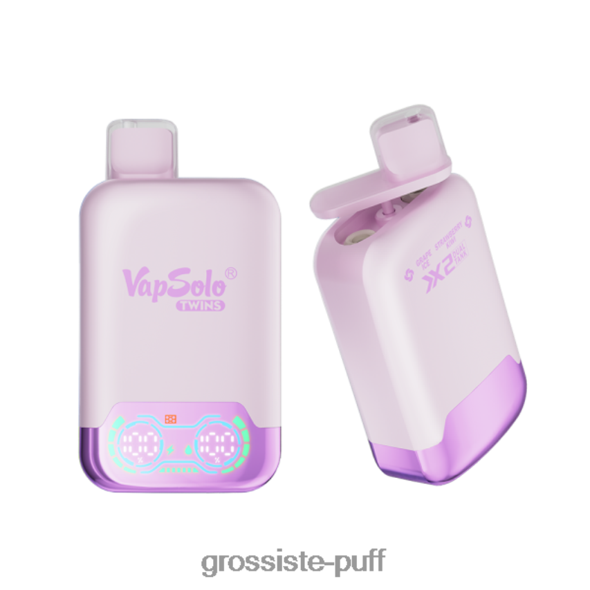 Vapsolo TWINS Disposable Vape Grape Ice & Strawberry Kiwi Z06422122