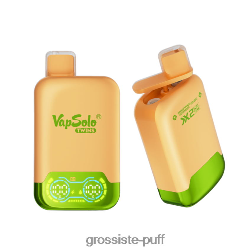 Vapsolo TWINS Disposable Vape Orange Mango Watermelon & Red Bull Z06422124