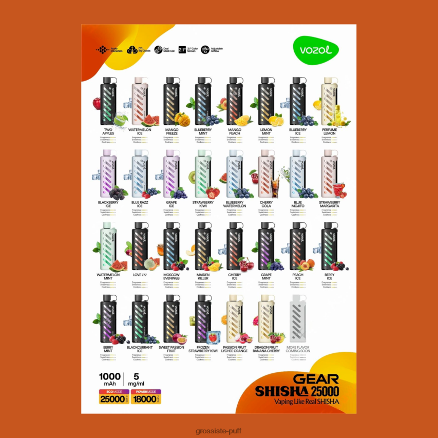 Vozol Gear Shisha 25000 Multi Z06422143