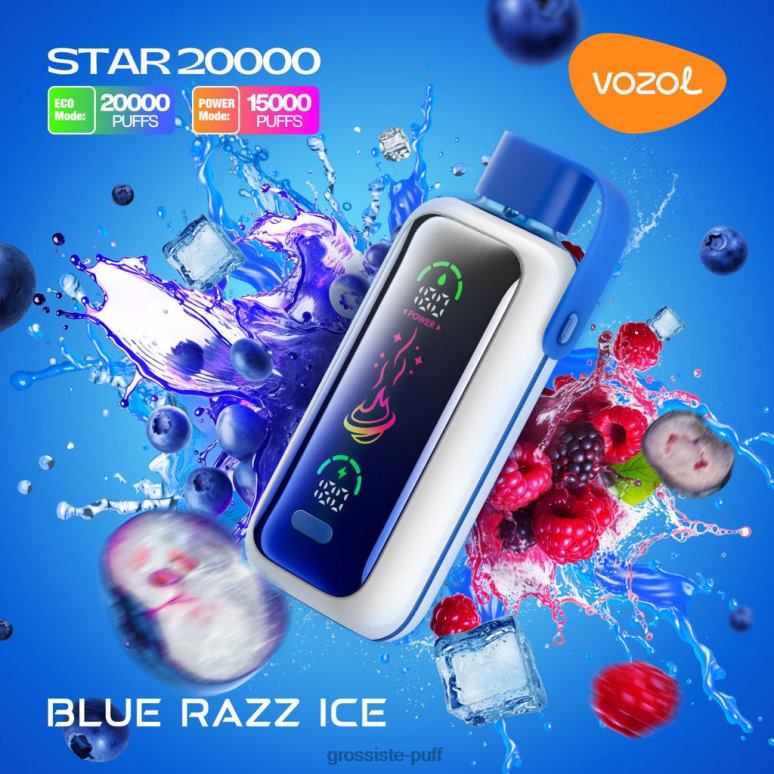 VOZOL STAR 20000 BLUE RAZZ ICE R8T804