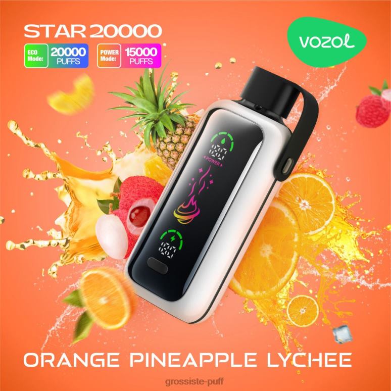 VOZOL STAR 20000 ORANGE PINEAPPLE LYCHEE R8T8015